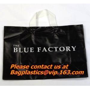 best selling biodegradable soft loop handle bag with EN13432 BPI OK compost Home