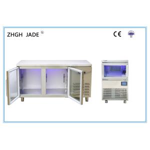 China Glass Doors Large Fridge Freezer , R404A Refrigerant Blue Light Refrigerators on sale