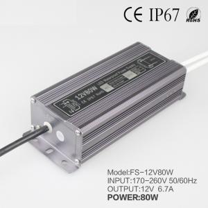 DC 12V 80W Lighting Transformer Waterproof LED Driver Power Supply IP67 Input