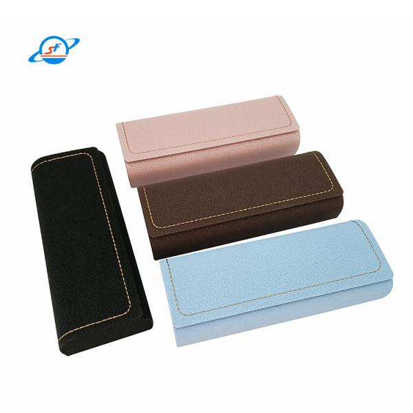 Quality Custom Made PU Hardshell Glasses Case Eyewear Packaging 157mm Length wholesale