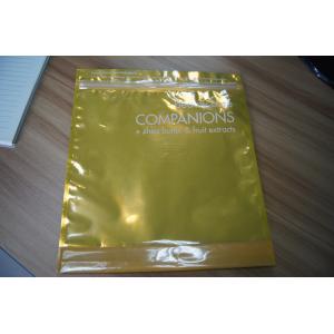 Transparent Front Display Plastic Cosmetic Packaging Bag With Zipper