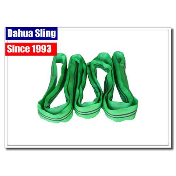 4' Length Green Lifting Straps , Lightweight Choker Lifting Slings For Heavy Goods