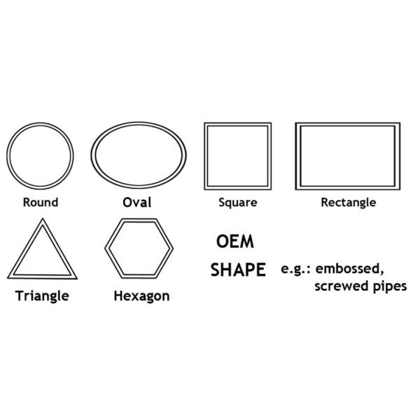 MTC Mirror Oval Stainless Sanitary Pipe