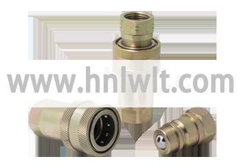 Hydraulic Quick Connector NPT Threaded Skid Steer Compatible with Nitrile Rubber