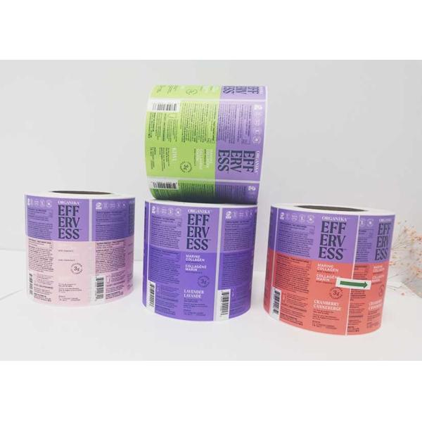 Quality Spot Color VC Effervescent Tablet Adhesive Bespoke Print Sticker Labels wholesale