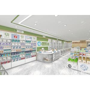02-DYJYS011, Elegant and Simple Style Pharmacy Shop in Gansu featuring 62 Main Fixtures within 119 Sqm and Approx. $15,385 Budget