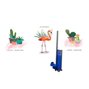 Cmykw Automatic Wall Inkjet Printer 5 Colors Rail Foldable 3d Effect Smart 2