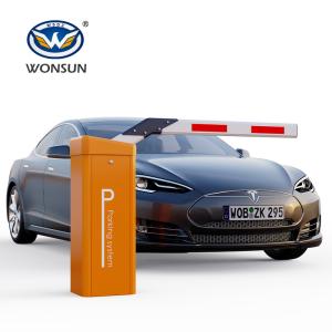 China Heavy Duty 0.9S High Speed Toll Boom Barrier 24V DC Motor LED Arm on sale