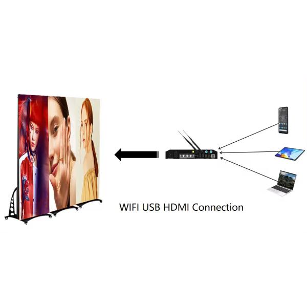 Wifi Control Poster Led Display Indoor Floor Standing HD P2.5 Full Color LED Display Screen Poster