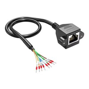 Network RJ45 8P8C Connector to 8 Pin Ferrule Terminals Cable 150cm for RS 232