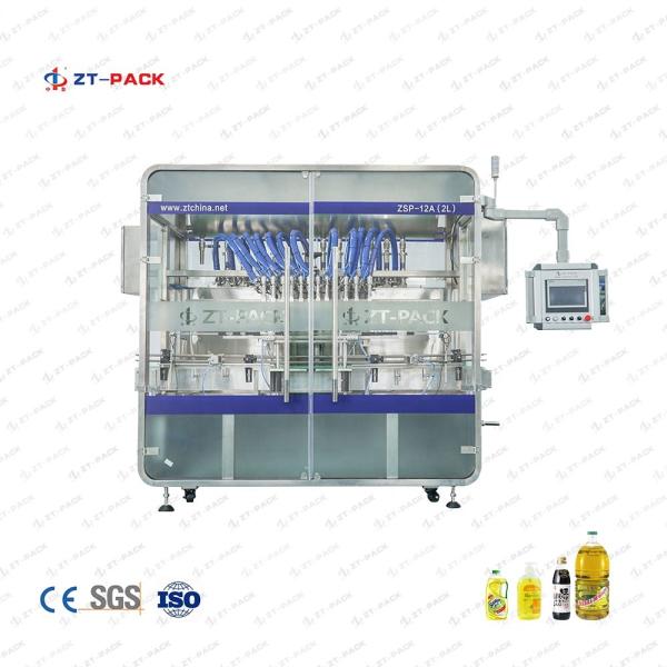 2000bph Lubricant Filling Machine 1000bph 0.1l Servo Based Liquid Filling
