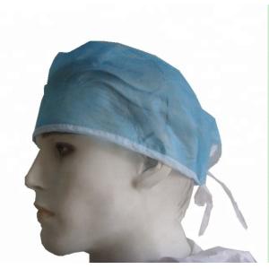 China Pp / Sms Material Disposable Head Cap Hospital Head Cover ISO13485 / FDA Approval on sale