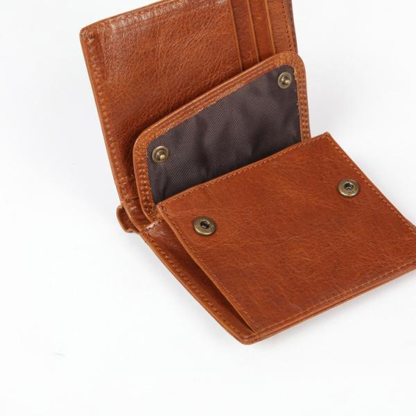 Multi-Card Slot Men's Wallet with RFID Protection and Genuine Cowhide Leather Material