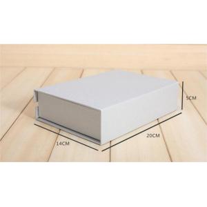 Creative Magnetic Lid Closed Clamshell Book Box Grey Cardboard For Men'S