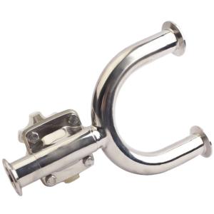 Sanitary Stainless Steel U Type Bend Diaphragm Valve with SS304/SS316L Body