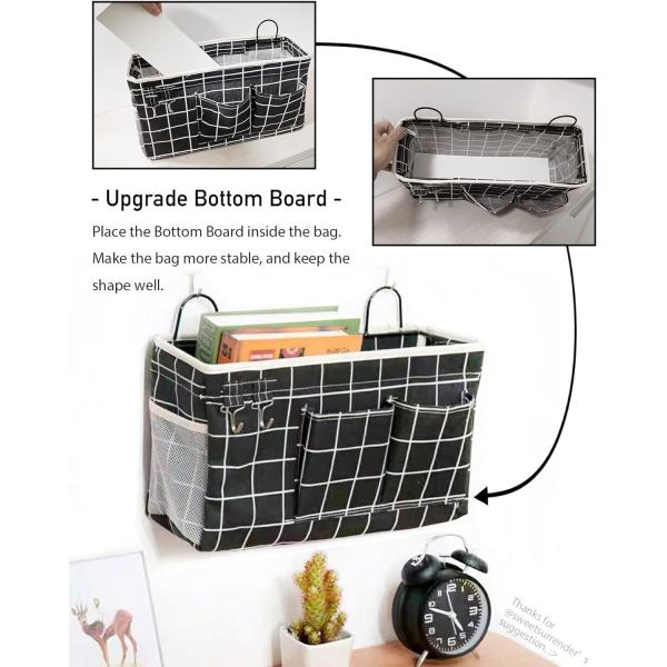 2PCS HANGING BASKETS FOR ORGANIZING,FABRIC WALL STORAGE BASKET,WALL ORGANIZER FOR CLOSET,KITCHEN, BEDROOM, OFFICE,