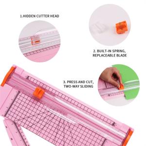 Mini Paper Trimmer A4 Paper Cutter for Home Office and School Manual Style