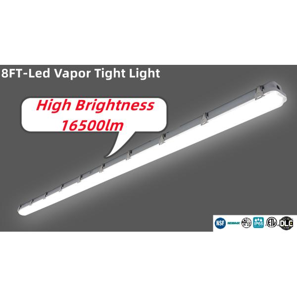 PC Material 8FT 110W LED Vapor Tight Tri Proof Light IP66 NEMA 4X For Farm Car Washing