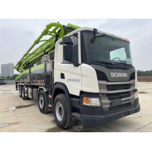 Used 2020 Zoomlion 56m Concrete Pump Truck with Scanica Chassis