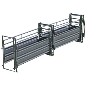 Easy Access Portable Cattle Alleyway , 14 Gauge Sheet Adjustable Cattle Alley