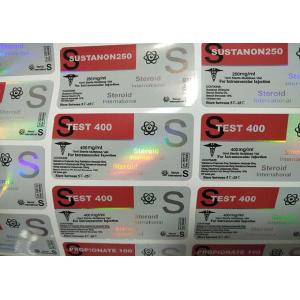 Multi Size Glass Vial Labels Laser Custom Hologram For 300mg Masteron Enanthate