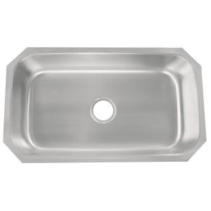 China 9 Inch Deep Single Bowl Kitchen Sink 15 Mm Radius Curved Corners Design on sale