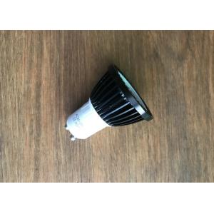 Gu10 Cob Led Spot Bulbs Black Color 3w 90lm / W 80ra For Indoor Lighting