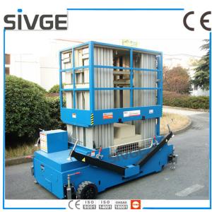 Multi Mast Type Vertical Mast Lift 16m Platform Height With 160 kg Load