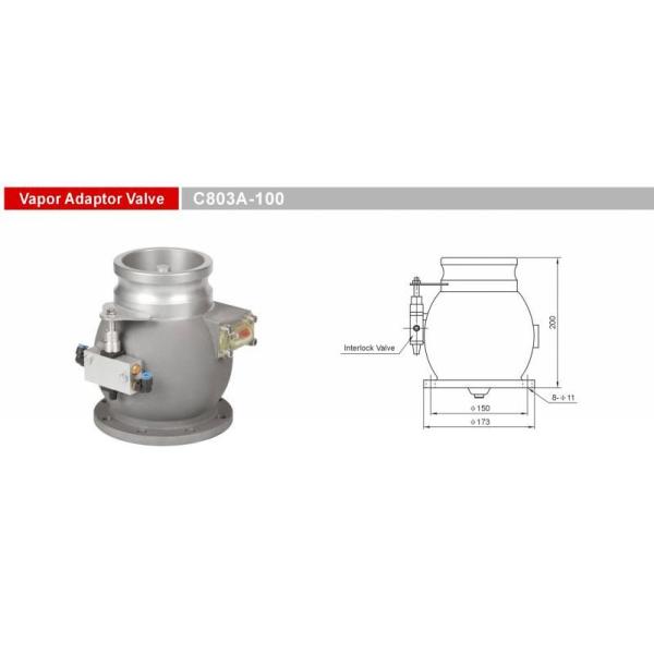4" API Vapor Adaptor Valve C803A for Diesel Tank Truck Trailers