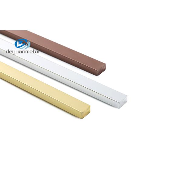 Quality 5mm Aluminium Flat Profile Alu 6063 160Mpa Tensile Strength Electrophoresis wholesale