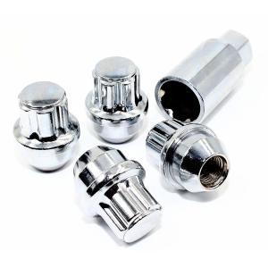 China Chrome Locking Wheel Nuts 60 Degree Cone Seat 12 X 1.5mm Thread Size 10.9 Grade on sale