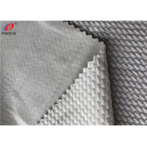 Stretch Jacquard Design Polyester Spandex Fabric , Knitted Bullet Fabric