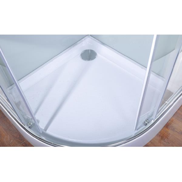 Transparent Quadrant Bathroom Shower Cubicles With Big Massage Jets