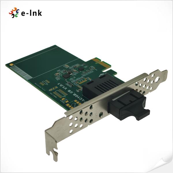 Quality Industrial Fiber NIC Card 100M PCI-E SC SFP Interface Server Performance wholesale