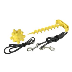 China ABS Cleaning Teeth Cute Pet Toys Durable Three Piece Set With Rope on sale