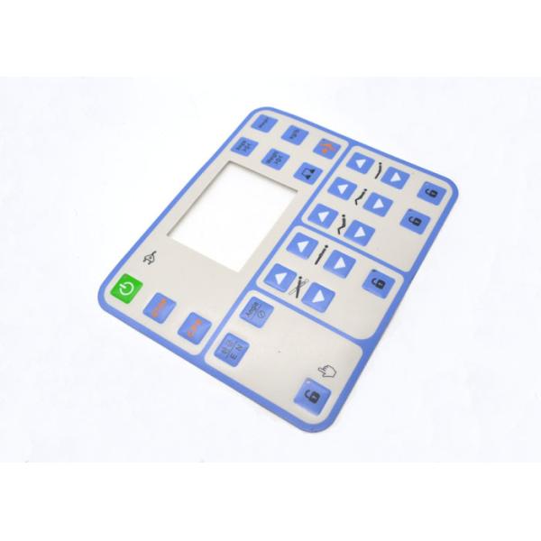 Embossed Tactile Membrane Switch Keypad , Multi Button Membrane Panel Switch