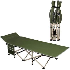 Folding Camping Cot, Portable Foldable ornaments Cot, Canvas Sleeping Bed,