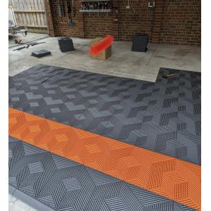 25000 Pound Interlocking Garage Tile ASTM D2047 Rigid Garage Floor Tiles