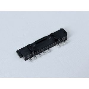 SATA 22-Pin Female Connector Series, 15P Reverse-Cup Type, 180° SMT, Gold-Plated