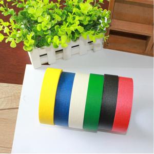 Heat Resistance No Residue Colored Masking Tape For Wall / Car Painting