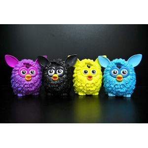 China 4 Colour Owl Bird Plastic Toy Figures Lovely Style For Home Decoration on sale