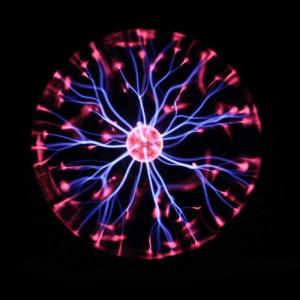 Crystal 2.95in Magic Plasma Ball Lamp Bedroom Battery Powered