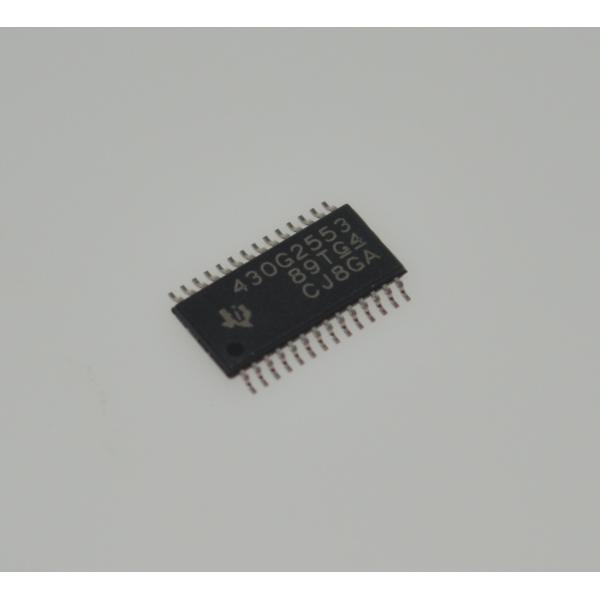 Cheap MSP430G2553IPW28R: 16MHz 16-bit Ultra-Low-Power MCU with 16KB Flash, 512B RAM, 10-bit ADC, Timer, UART/SPI/I2C, On-chip Emulation &amp; Extended Temp for sale