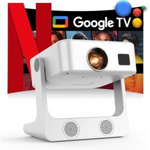 Cheap D1 Full HD Projector 1080P 4K Google TV System Voice Control Auto Focus Projector for sale