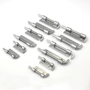 304 Stainless Steel Spring Loaded Latches Lock Hinge Security Bolt Barrel