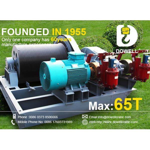 Mining / Construction Use Electric Winch , Cable Pulling Electric Drum Winch