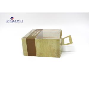 Carry Handle On Box Top Rectangle Custom Plastic Box Packaging 15X7.5X17cm