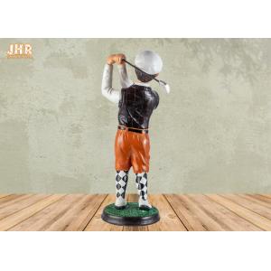 Antique Sportsman Statue Polyresin Statue Figurine Decorative Golfer Tabletop