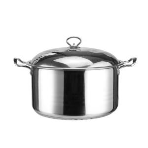 Fancy design 12pcs stainless steel cookware set with metal lid