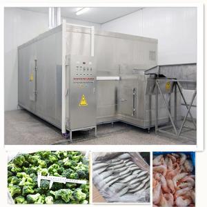 China 500kg/H Frozen French Fries Machine Tunnel Refrigeration SUS304 on sale